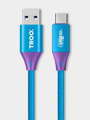 TROO Certified Fast Charge 60W USB TypC Braided Cable