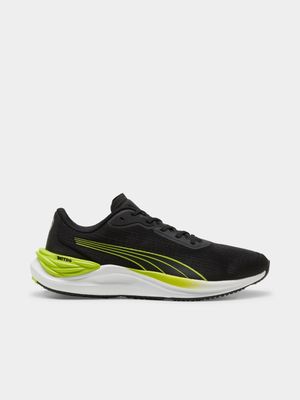 Mens Puma Electrify Nitro 3 Black/Lime Running Shoes