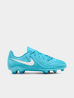 Junior Nike Phantom GX 2 Club Blue/White FG Boots