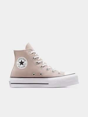 Converse Women's Pink/White CTAS Lift Sneakers