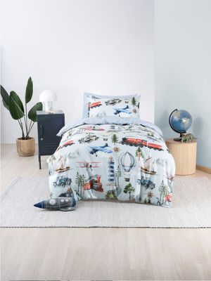 Linen House Kids Transport Tales Duvet Cover Set