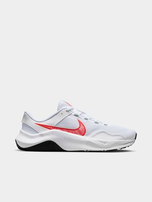 Womens Nike Legend Essential 3 Next Nature White/Crimson Training Shoes