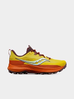 Mens Saucony Peregrine 13 Yellow/Orange Shoes