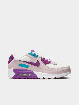 Nike Junior Air Max 90 White/Purple Sneaker