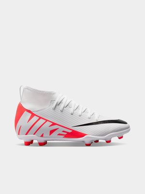 Junior Nike Superfly 9 Club White/Red Boots