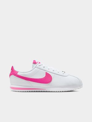 Nike Junior Cortez White/Pink Sneaker