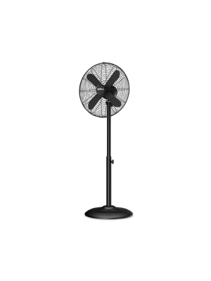 Alva pedestal fan matt black 40cm