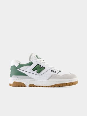 New Balance Men's 550 White/Green Sneaker