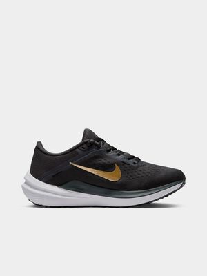 Womens Nike Air Winflo 10 Anthracite/Metallic Gold Runnig Shoes