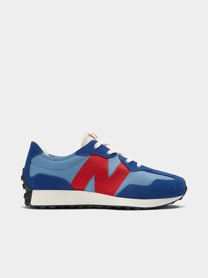 New Balance Junior 327 Blue/Red Sneaker