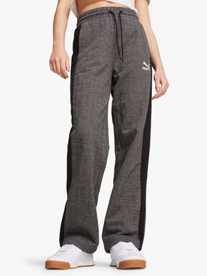 Puma Women's T7 High Waisted Black Track Pants