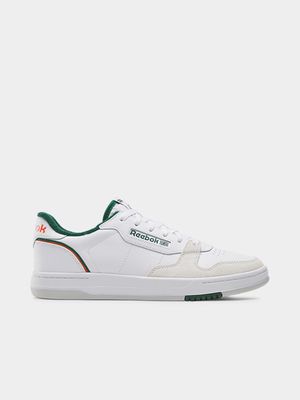 Reebok Men's Phase Court White/Green Sneaker