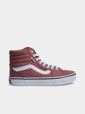 Womens Vans Filmore Hi Canvas Pink Sneaker