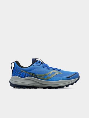 Mens Saucony Xodus Ultra 2 Blue/Grey Trail Running Shoes