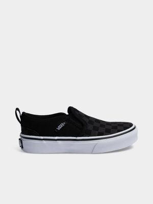 Kids Vans Asher Check Black/White Sneaker