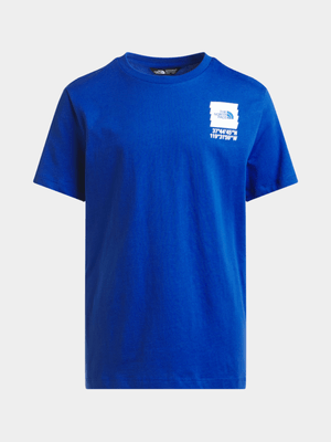 The North Face Unisex Youth Coordinates Graphic Blue T-Shirt