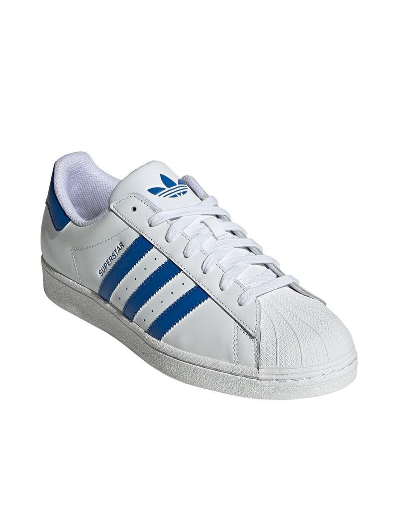 adidas Originals Men s Superstar White Blue Sneaker