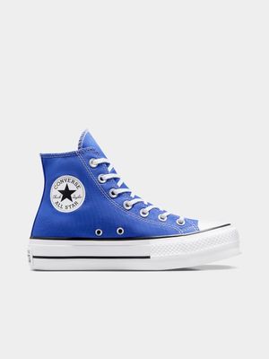 Converse Women's CTAS HI Blue Sneaker