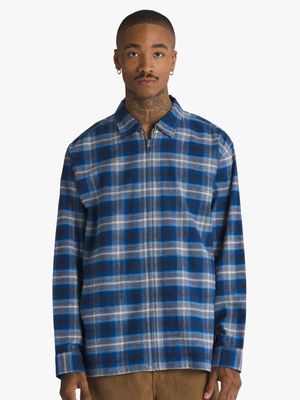 Vans Men's Montwood Zip Multicolour Flannel Shirt