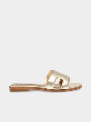 Women's  Steve Madden Gold Globes Sandals