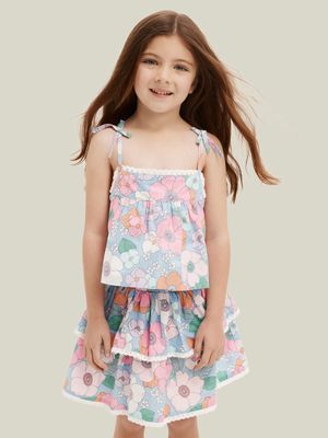 Cotton On Kids Girl Multi Kennedy Sleeveless Top