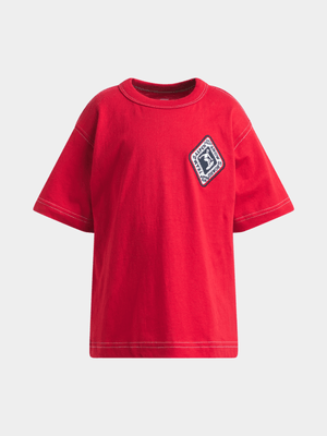 Cotton On Kids Boy Red Jonny Short Sleeve Print T-shirt