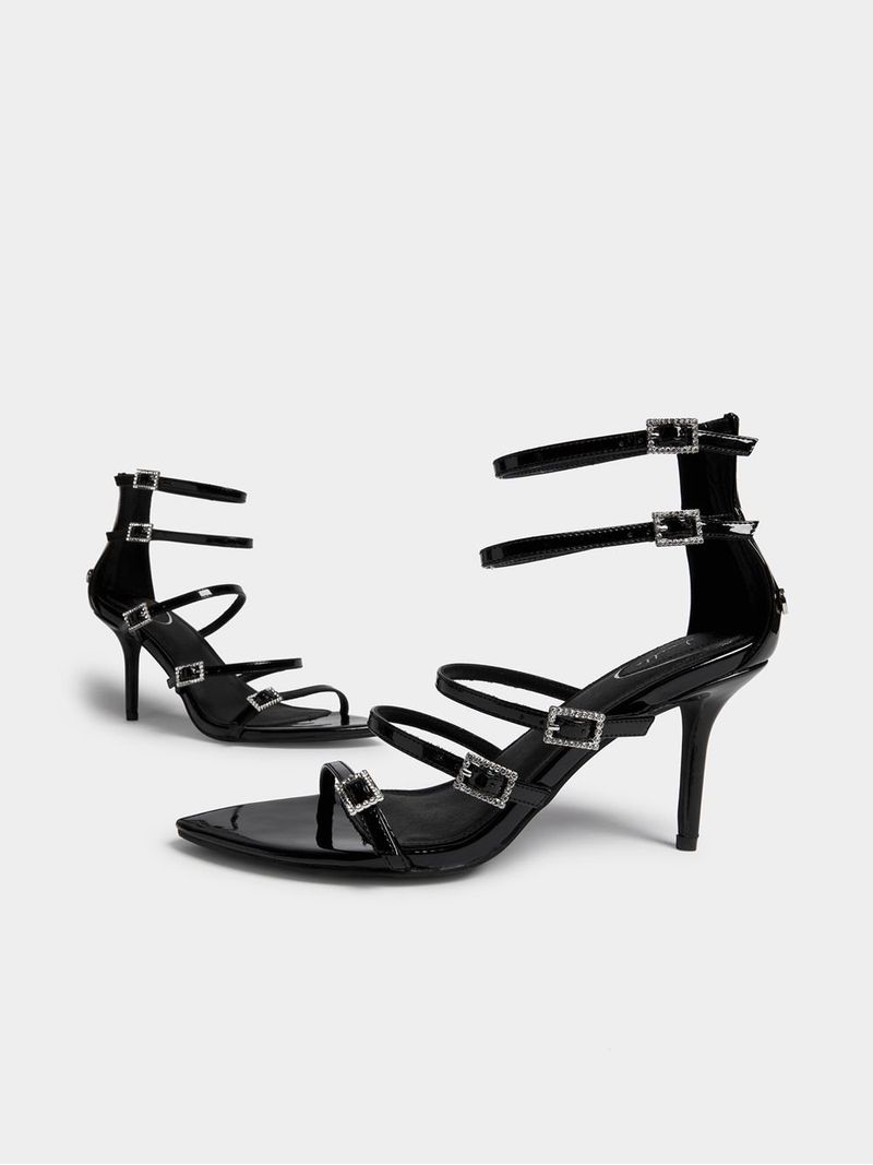 Luella Strappy Diamante Buckle Gladiator Heels Bash