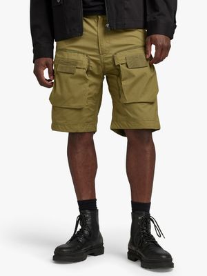 G-Star Men's 3D Regular Khaki Cargo Shorts