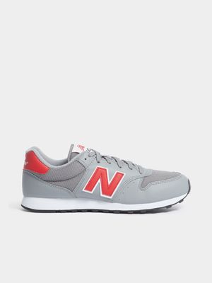 Men's New Balance 500 Grey/Red Sneaker