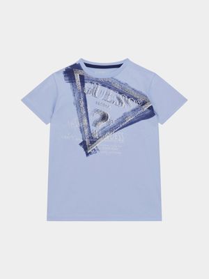 Older Boy's Guess Blue Baby Shark T-Shirt