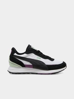 Puma Women's Road Rider Retro Black/White Running Sneakers