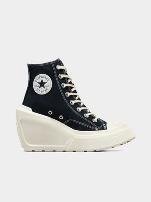 Converse Women's Chuck 70 De Luxe Wedge Black/White Wedge Sneaker