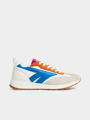 Womens Hi-tec Edge Tan/Blue Sneaker