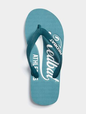 Redbat Athletics Junior Teal/White Flip flop