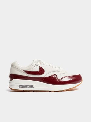 Nike Women's Air Max 1 LX NBHD Cream/Red Sneaker