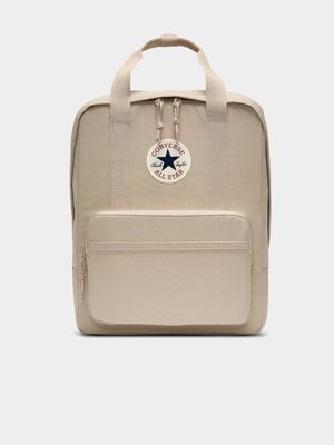 Converse  Unisex Square Beige Backpack