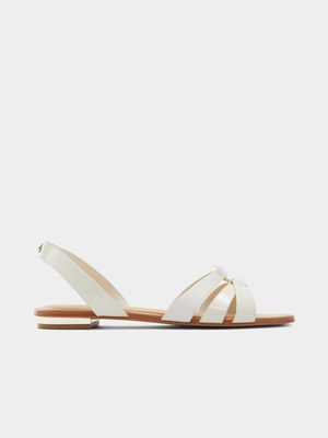 Women's Aldo White Marassi Flat Sandals