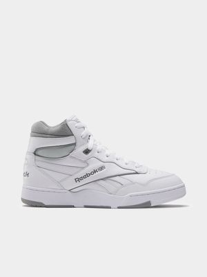 Reebok Men's BB 4000 II Mid White/Grey Sneaker