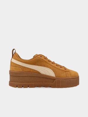 Puma Women's Mayze Wedge Tan Sneaker