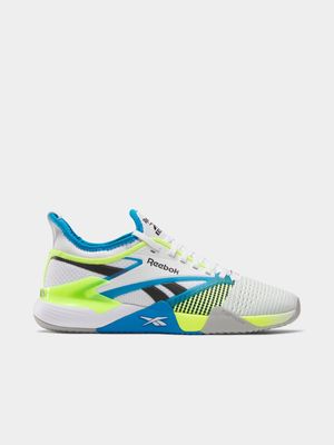 Mens Reebok Nano Court White/Lime/Aqua Shoes