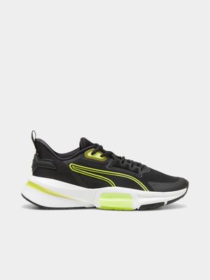 Womens Puma PWRFrame TR 3 Black/Lime Training Shoes