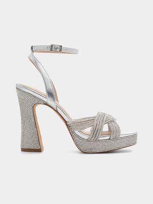 Women's ALDO Silver Heels