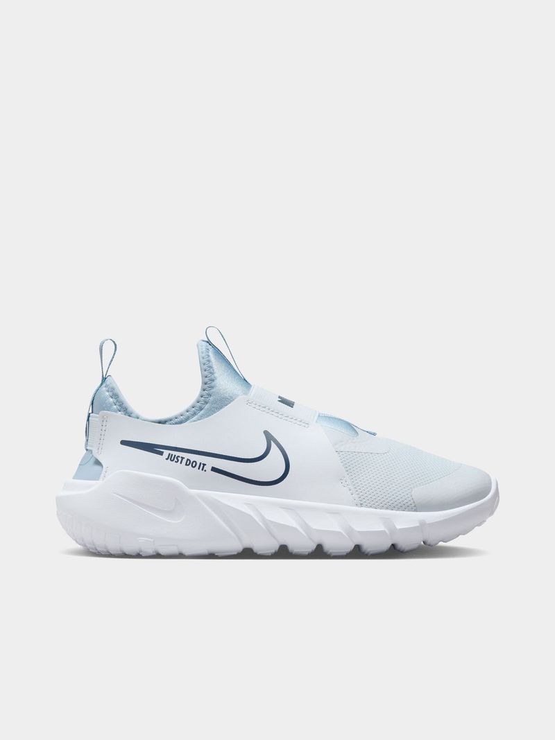 Junior Grade School Nike Flex Runner 2 Blue Navy White Shoes Bash