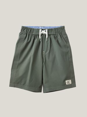 Cotton On Kids Boy Green Bobby Stretch Board Shorts