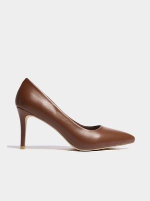 Women's Tan Court Heels