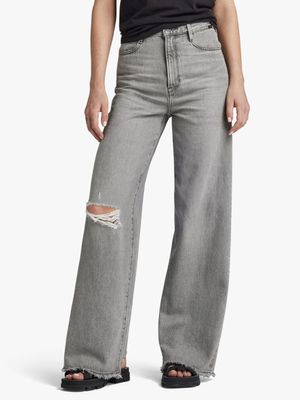 G-Star Women's Deck 2.0 High Grey Loose Jeans