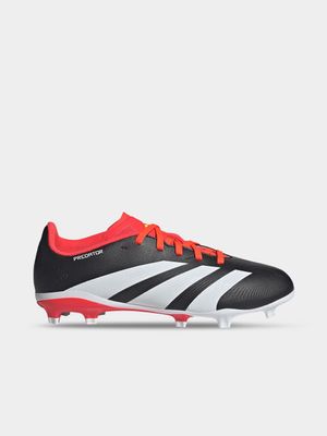 Junior adidas Predator 24 League FG Black/Red Boots