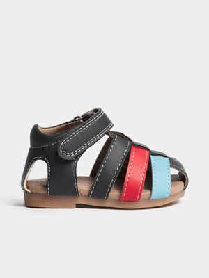 Jet Toddler Boys Colour Block Caged Sandal