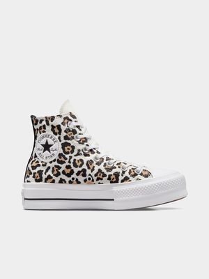 Converse Women's Ctas Lift Leo Platform Leopard Sneaker