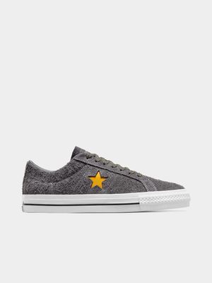 Converse Men's One Star Pro Grey/Yellow Sneaker